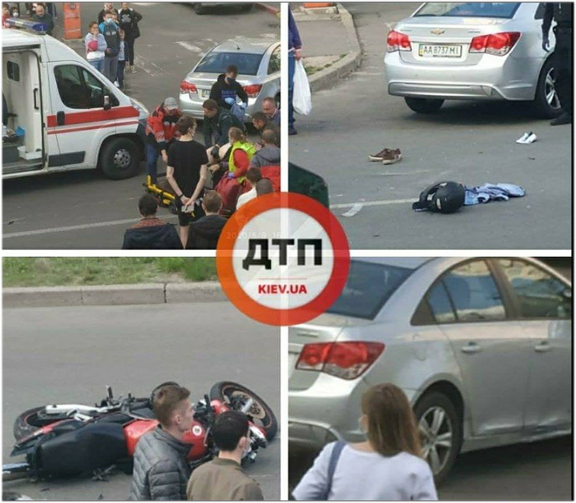 В Киеве в жутком ДТП погиб молодой байкер: первые фото