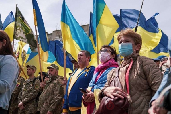 В центре Одессы проходит марш националистов
