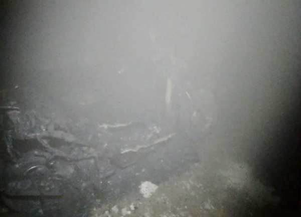 В подвале на Слободке загорелся мопед