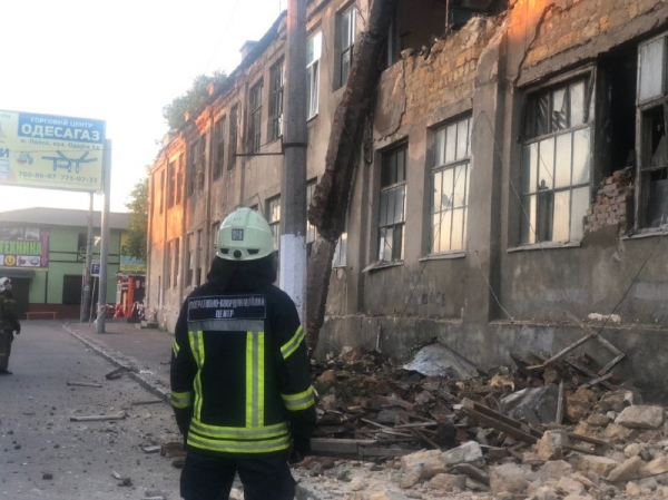 На Молдаванке обрушилась часть бывшего завода