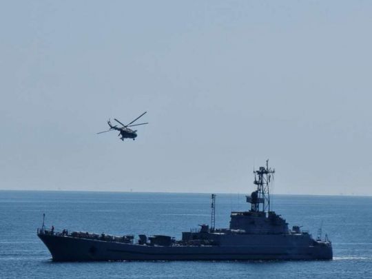 Не тільки на суші: в Одесі військові моряки показали, чим дивуватимуть на параді на честь незалежності України