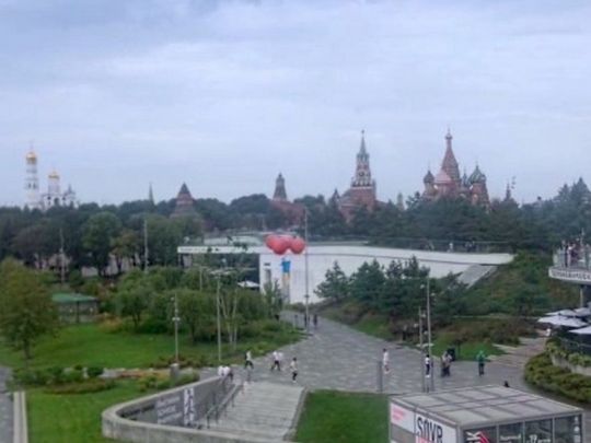 Український стяг злетів над Москвою: вражаюче відео