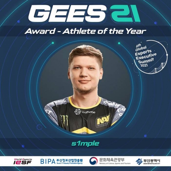S1mple - лучший игрок года по версии World Esports Awards