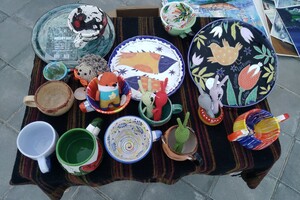 Море, искусство: вдоль Трассы здоровья показали картины художников со всей страны