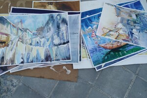 Море, искусство: вдоль Трассы здоровья показали картины художников со всей страны