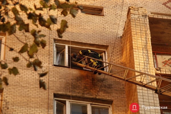 В общежитии в центре Одессы произошел пожар: пожарной сигнализации в здании не было. Фото