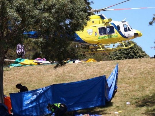 П'ятеро дітей загинули в Австралії, коли вітер підкинув у повітря надувний замок-батут