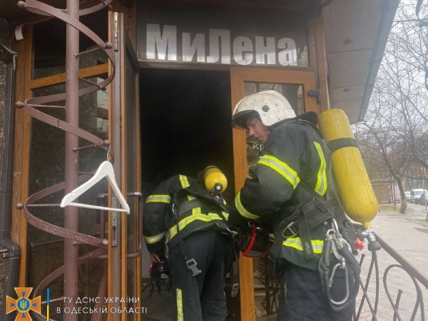 В центре Одессы горел салон красоты