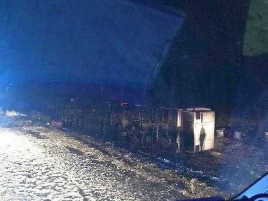 Міжнародний автобус розбився на Львівщині: багато постраждалих