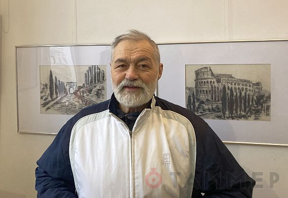 Одесский художник отметил юбилей выставкой с видами Италии