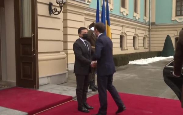 Началась встреча Зеленского с Макроном