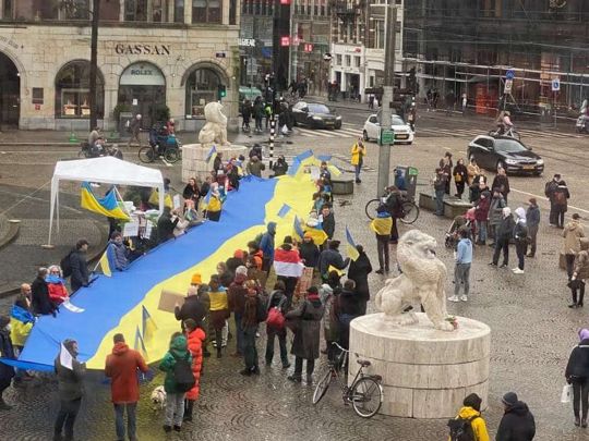 У Німеччині та Нідерландах пройшли акції на підтримку України
