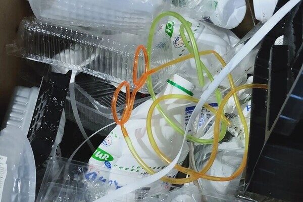 В Одессе установили первую скамейку из неликвидного пластика 