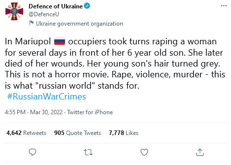 Мати померла, а дитина посивіла від жаху: у Маріуполі нелюди путіна кілька днів ґвалтували матір на очах у 6-річного сина