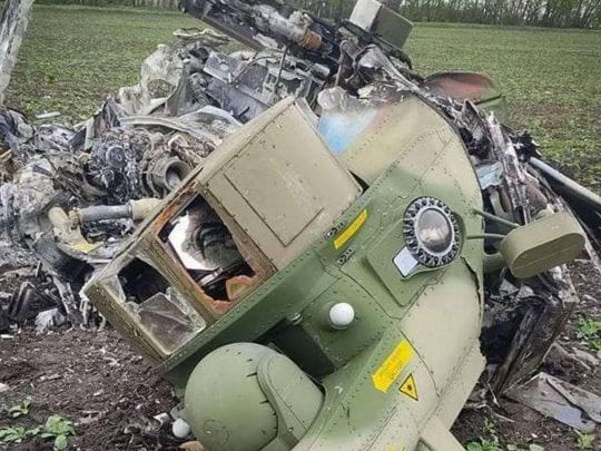 Відбили бажання «полювати» на українців: ЗСУ перетворили на металобрухт ударний гелікоптер рашистів «Нічний мисливець»