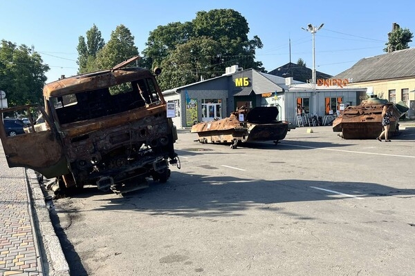В Одесской области открыли выставку уничтоженной военной техники оккупантов