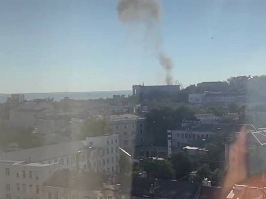 Безпілотник атакував штаб чф у Севастополі (відео)