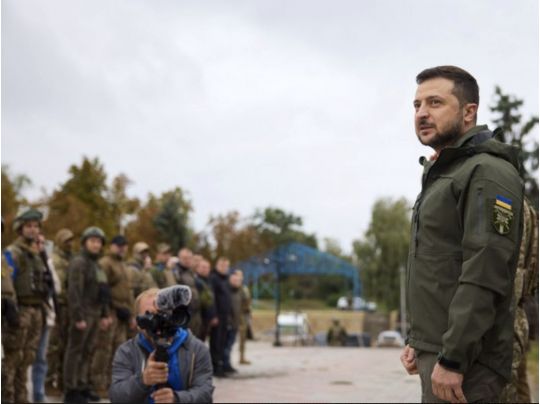 «Правда на нашому боці»: Зеленський в Ізюмі пообіцяв, що життя повернеться на всі деокуповані території