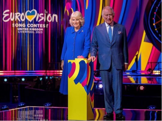 Вражаюче: король Чарльз і королева Каміла відкрили сцену «Євробачення»