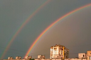 Одесситы наблюдали красочную двойную радугу