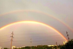 Одесситы наблюдали красочную двойную радугу