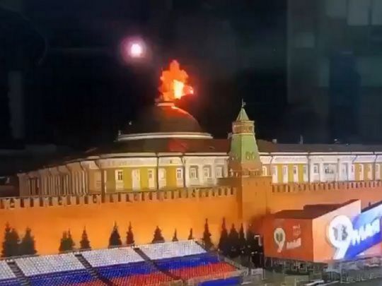 У&nbsp;москві можуть скасувати парад на&nbsp;9 травня: в&nbsp;ISW пояснили, чим атака безпілотників на&nbsp;кремль вигідна путінському режиму