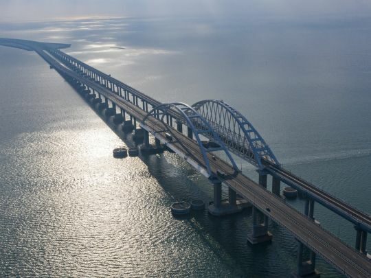 росія встановила новий секретний об&rsquo;єкт біля Кримського мосту