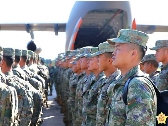 Злагодження білоруських та китайських підрозділів: що відбувається на військовому аеродромі «Барановичі» (фото)