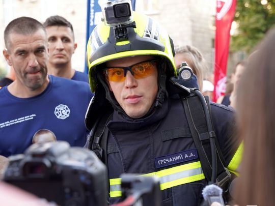 Із сокирою за поясом: як полтавський рятувальник Андрій Гречаний бігав по Черкасах, щоб установити національний рекорд