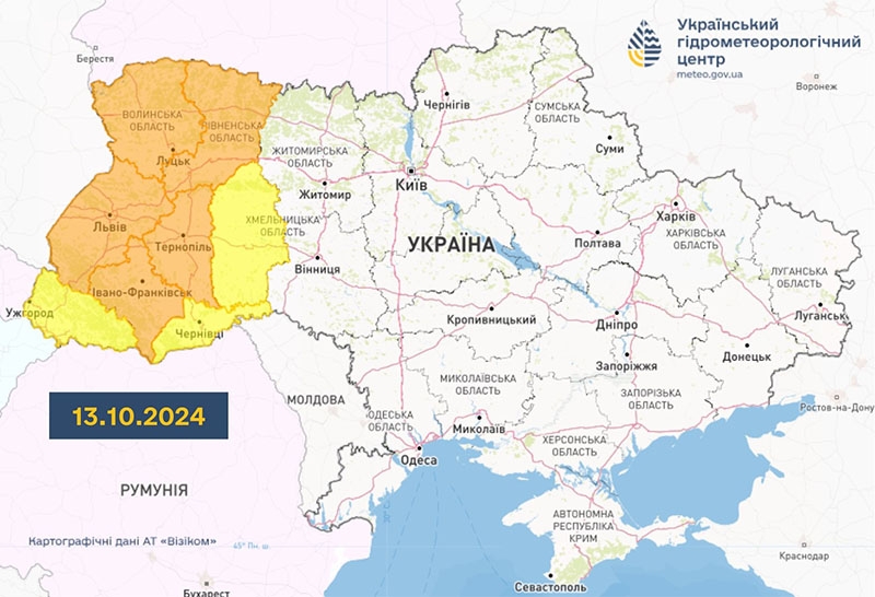 Сильні дощі та заморозки: сьогодні Україну заливатиме весь день (відео)