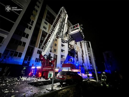 Нічна атака росії: у&nbsp;Вишневому під Києвом пошкоджено житловий будинок