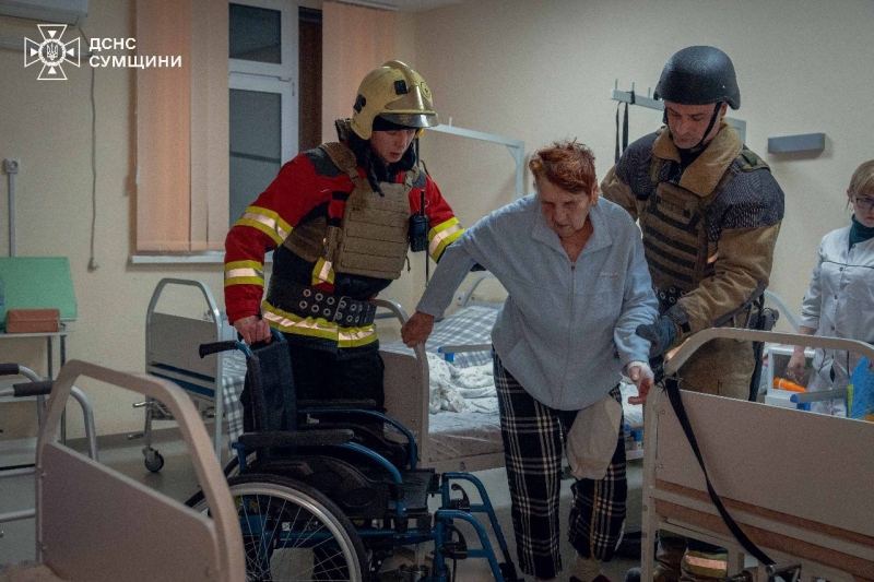 Після дзвінка Трампа: дві лікарні пошкоджено на Сумщині внаслідок масованої атаки дронів (фото, відео)