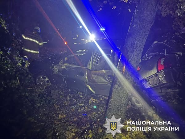 Під Києвом розбився легковик повний підлітків і&nbsp;з&nbsp;15-річним водієм за&nbsp;кермом: є&nbsp;жертви (фото)