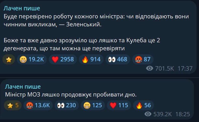 Поширює насилля і&nbsp;дискредитацію&nbsp;&mdash; громадянська платформа &laquo;Опора&raquo; про канал &laquo;Лачен пише&raquo;