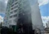 Безпілотники знову атакують Харків: горить багатоповерхівка, є постраждалі
