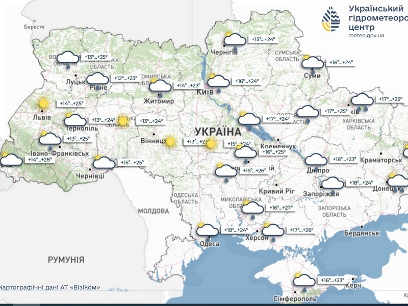 Сонця поки не&nbsp;чекайте: дощі заливатимуть Україну весь тиждень 8&nbsp;&mdash; 14 червня